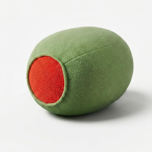 Martini Olive Plush Pillow