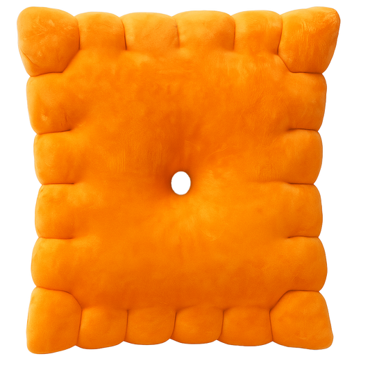 CHEESE CRACKER PLUSH PILLOW